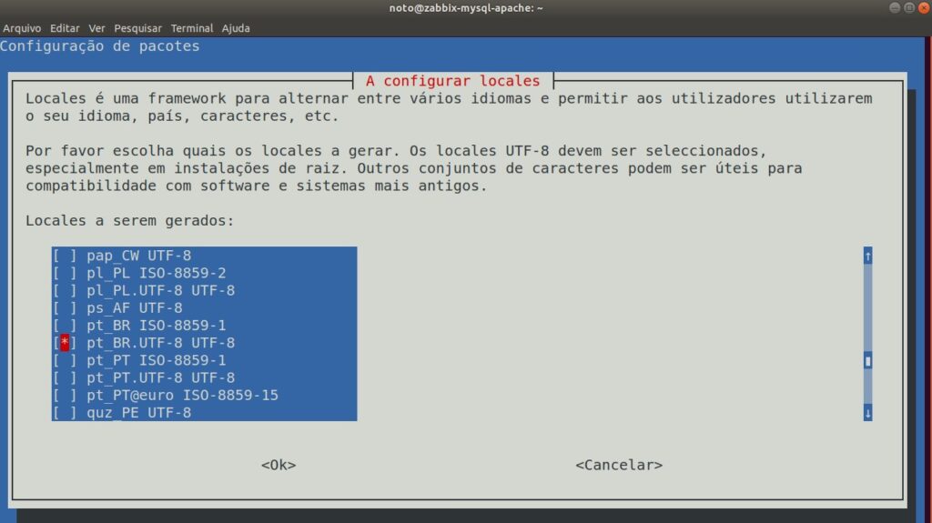 Zabbix 3 Camadas Ubuntu